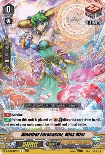 Weather Forecaster, Miss Mist (D-PV01/267EN), D-PV01: History Collection — Vanguard card price