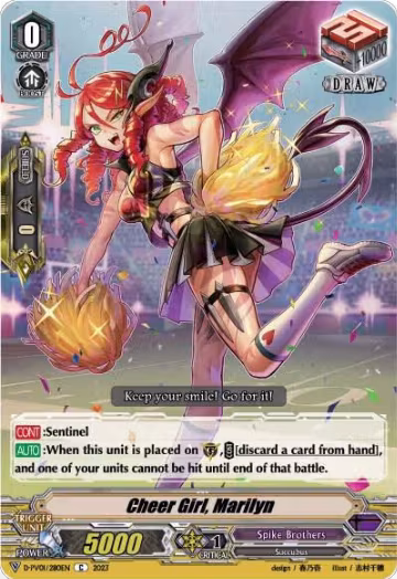 Cheer Girl, Marilyn (D-PV01/280EN), D-PV01: History Collection — Vanguard card price