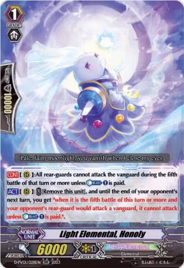 Light Elemental, Honoly (D-PV01/028EN), D-PV01: History Collection — Vanguard card price