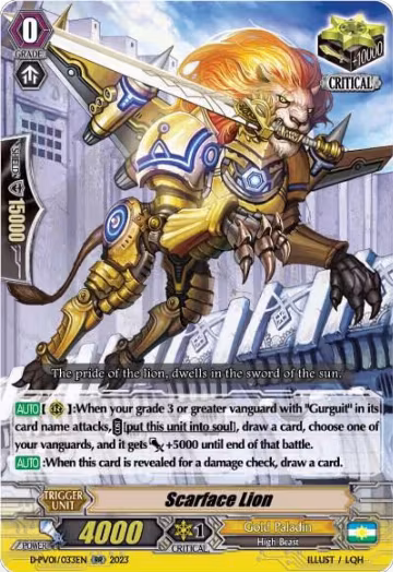 Scarface Lion (D-PV01/033EN), D-PV01: History Collection — Vanguard card price