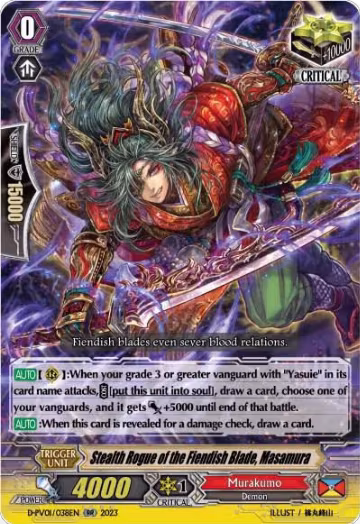 Stealth Rogue of the Fiendish Blade, Masamura (D-PV01/038EN), D-PV01: History Collection — Vanguard card price