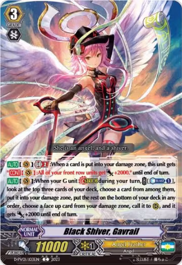 Black Shiver, Gavrail (D-PV01/103EN), D-PV01: History Collection — Vanguard card price
