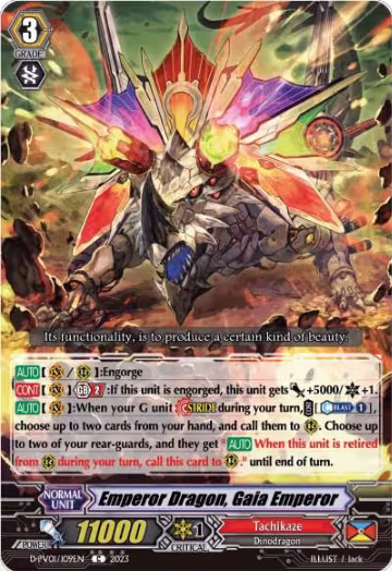 Emperor Dragon, Gaia Emperor (D-PV01/109EN), D-PV01: History Collection — Vanguard card price