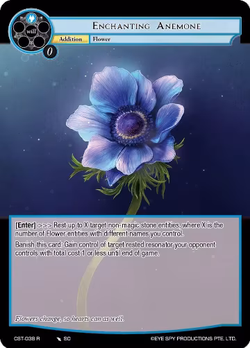 Enchanting Anemone (CST-038 R), Clash of the Star Trees — Force of Will card price