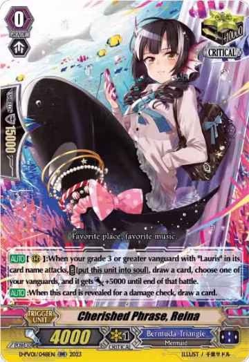 Cherished Phrase, Reina (D-PV01/048EN), D-PV01: History Collection — Vanguard card price