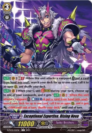 Exceptional Expertise, Rising Nova (D-PV01/115EN), D-PV01: History Collection — Vanguard card price
