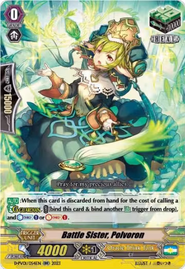 Battle Sister, Polvoron (D-PV01/054EN), D-PV01: History Collection — Vanguard card price