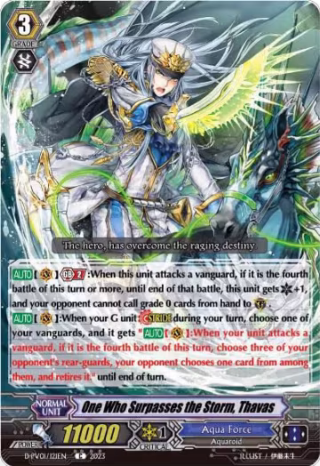 One Who Surpasses the Storm, Thavas (D-PV01/121EN), D-PV01: History Collection — Vanguard card price