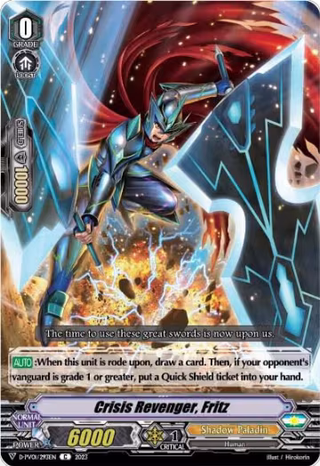 Crisis Revenger, Fritz (D-PV01/293EN), D-PV01: History Collection — Vanguard card price