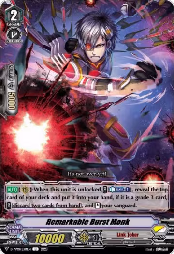 Remarkable Burst Monk (D-PV01/330EN), D-PV01: History Collection — Vanguard card price