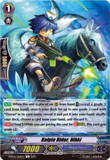 Kelpie Rider, Nikki (D-PV01/145EN), D-PV01: History Collection — Vanguard card price
