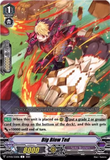 Big Blow Ted (D-PV01/332EN), D-PV01: History Collection — Vanguard card price