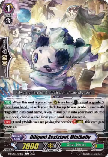 Diligent Assistant, Minibelly (D-PV01/147EN), D-PV01: History Collection — Vanguard card price
