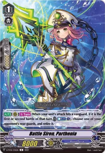 Battle Siren, Parthenia (D-PV01/335EN), D-PV01: History Collection — Vanguard card price