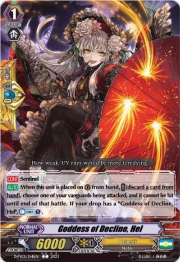 Goddess of Decline, Hel (D-PV01/154EN), D-PV01: History Collection — Vanguard card price