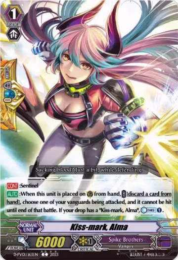 Kiss-mark, Alma (D-PV01/163EN), D-PV01: History Collection — Vanguard card price