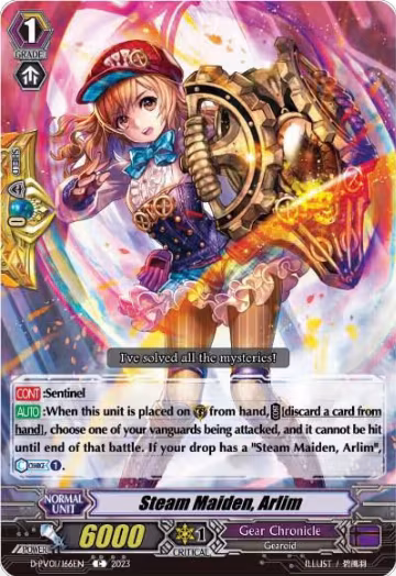Steam Maiden, Arlim (D-PV01/166EN), D-PV01: History Collection — Vanguard card price