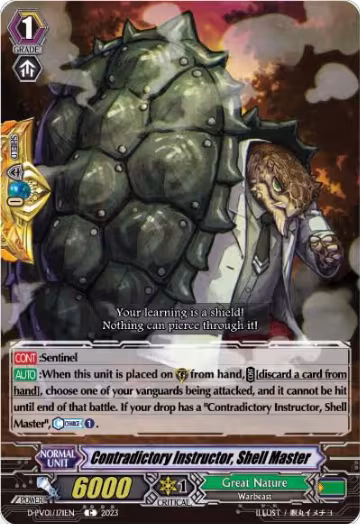 Contradictory Instructor, Shell Master (D-PV01/171EN), D-PV01: History Collection — Vanguard card price