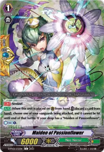 Maiden of Passionflower (D-PV01/172EN), D-PV01: History Collection — Vanguard card price