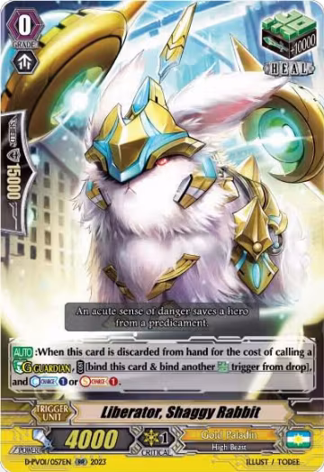 Liberator, Shaggy Rabbit (D-PV01/057EN), D-PV01: History Collection — Vanguard card price