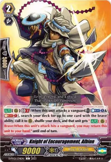 Knight of Encouragement, Albion (D-PV01/174EN), D-PV01: History Collection — Vanguard card price