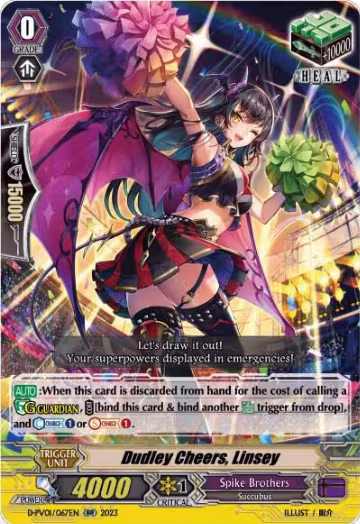 Dudley Cheers, Linsey (D-PV01/067EN), D-PV01: History Collection — Vanguard card price
