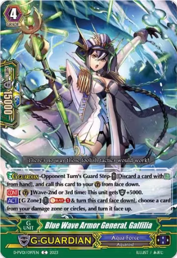 Blue Wave Armor General, Galfilia (D-PV01/097EN), D-PV01: History Collection — Vanguard card price