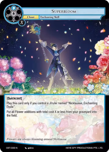 Superbloom (CST-033 N), Clash of the Star Trees — Force of Will card price
