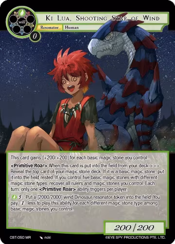 Ki Lua, Shooting Star of Wind (CST-050 MR), Clash of the Star Trees — Force of Will card price
