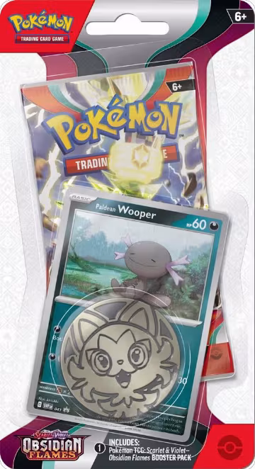 Obsidian Flames Single Pack Blister [Paldean Wooper], Obsidian Flames — Pokémon sealed product price