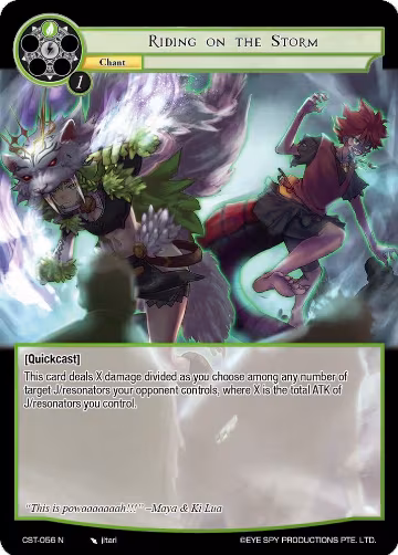 Riding on the Storm (CST-056 N), Clash of the Star Trees — Force of Will card price