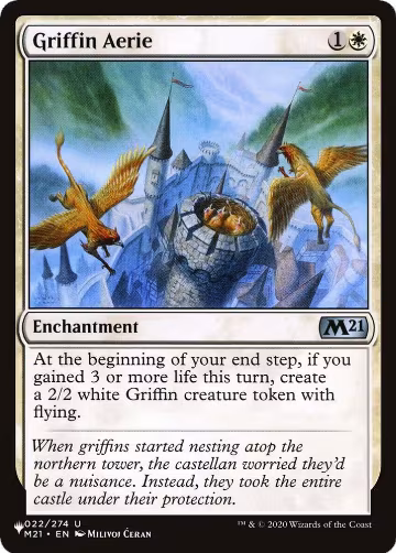 Griffin Aerie (22), The List Reprints — Magic card price