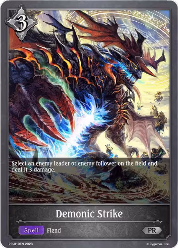Demonic Strike (PR-019EN), Shadowverse: Evolve Promo Cards — Shadowverse card price