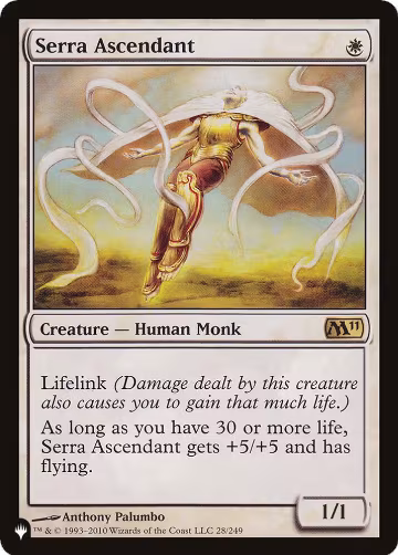 Serra Ascendant (28), The List Reprints — Magic card price