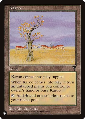 Karoo (VIS), The List Reprints — Magic card price