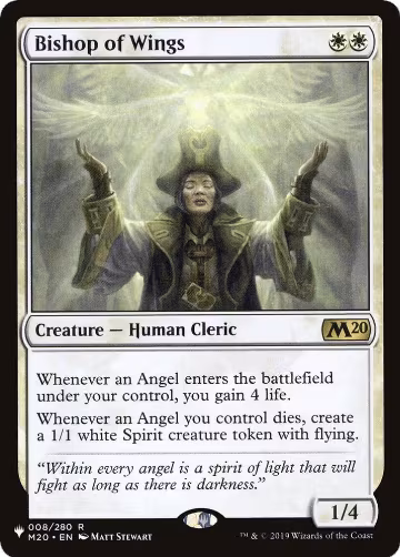 Bishop of Wings (8), The List Reprints — Magic card price
