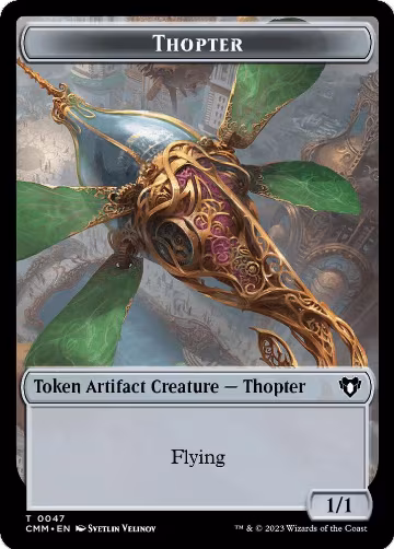 Thopter // Construct (0074) Double-Sided Token (47 // 74), Commander Masters — Magic card price