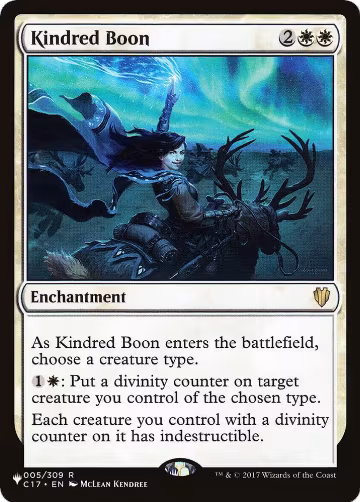 Kindred Boon (5), The List Reprints — Magic card price