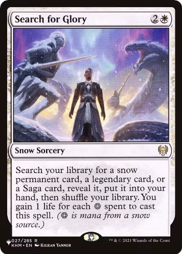 Search for Glory (27), The List Reprints — Magic card price