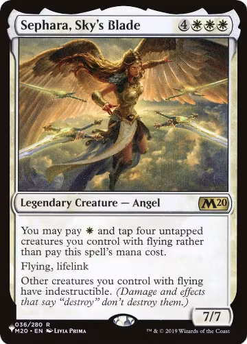 Sephara, Sky's Blade (36), The List Reprints — Magic card price