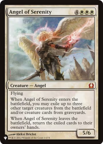Angel of Serenity (RTR) (1), The List Reprints — Magic card price