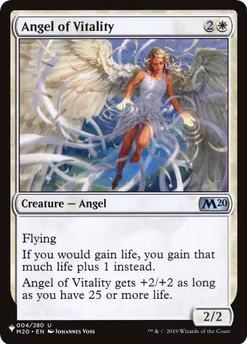 Angel of Vitality (4), The List Reprints — Magic card price