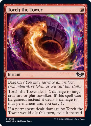 Torch the Tower (153), Wilds of Eldraine — Magic card price