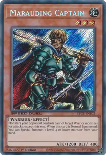 Marauding Captain (Secret Rare) (SBC1-ENB02), Speed Duel: Streets of Battle City — Yu-Gi-Oh! card price