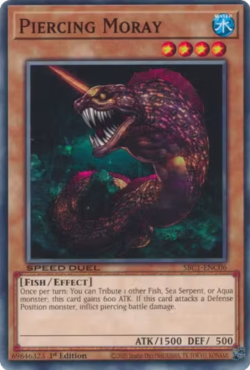 Piercing Moray (SBC1-ENC06), Speed Duel: Streets of Battle City — Yu-Gi-Oh! card price