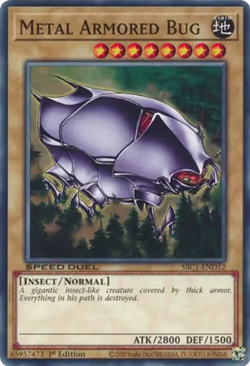 Metal Armored Bug (SBC1-END12), Speed Duel: Streets of Battle City — Yu-Gi-Oh! card price