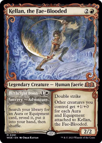Kellan, the Fae-Blooded (Showcase) (291), Wilds of Eldraine — Magic card price