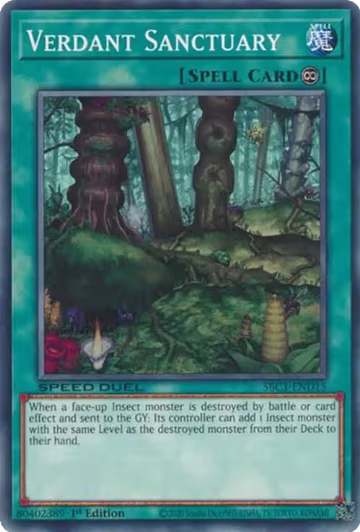 Verdant Sanctuary (SBC1-END15), Speed Duel: Streets of Battle City — Yu-Gi-Oh! card price