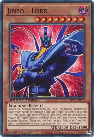 Jinzo - Lord (SBC1-ENE02), Speed Duel: Streets of Battle City — Yu-Gi-Oh! card price