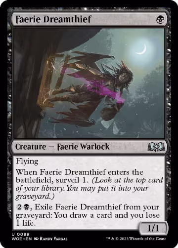 Faerie Dreamthief (89), Wilds of Eldraine — Magic card price